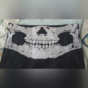 Sleefs Brand Black and White Skull Print Face & Neck Protector Hiking